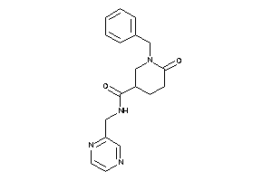 1-benzyl-6-keto-N-(pyrazin-2-ylmethyl)nipecotamide