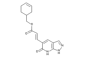 3-(6-keto-1,7-dihydropyrazolo[3,4-b]pyridin-5-yl)acrylic Acid Cyclohex-3-en-1-ylmethyl Ester