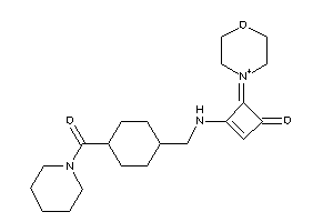 4-morpholin-4-ium-4-ylidene-3-[[4-(piperidine-1-carbonyl)cyclohexyl]methylamino]cyclobut-2-en-1-one