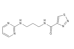 Image of N-[3-(2-pyrimidylamino)propyl]thiadiazole-4-carboxamide
