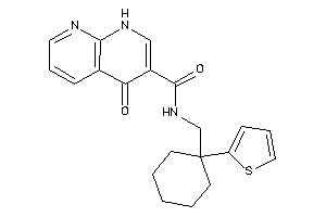 Image of 4-keto-N-[[1-(2-thienyl)cyclohexyl]methyl]-1H-1,8-naphthyridine-3-carboxamide