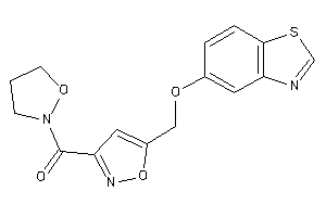 Image of [5-(1,3-benzothiazol-5-yloxymethyl)isoxazol-3-yl]-isoxazolidin-2-yl-methanone
