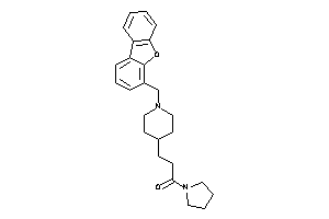 3-[1-(dibenzofuran-4-ylmethyl)-4-piperidyl]-1-pyrrolidino-propan-1-one