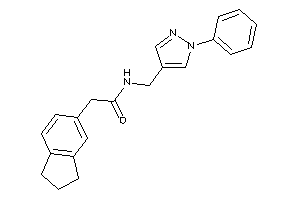 2-indan-5-yl-N-[(1-phenylpyrazol-4-yl)methyl]acetamide