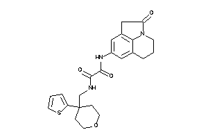Image of N-(ketoBLAHyl)-N'-[[4-(2-thienyl)tetrahydropyran-4-yl]methyl]oxamide