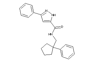 Image of 3-phenyl-N-[(1-phenylcyclopentyl)methyl]-1H-pyrazole-5-carboxamide