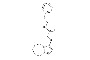 N-phenethyl-2-(6,7,8,9-tetrahydro-5H-[1,2,4]triazolo[4,3-a]azepin-3-ylthio)acetamide