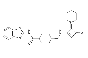N-(1,3-benzothiazol-2-yl)-4-[[(3-keto-4-piperidin-1-ium-1-ylidene-cyclobuten-1-yl)amino]methyl]cyclohexanecarboxamide