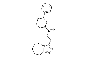 1-(2-phenylmorpholino)-2-(6,7,8,9-tetrahydro-5H-[1,2,4]triazolo[4,3-a]azepin-3-ylthio)ethanone