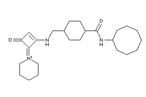 N-cyclooctyl-4-[[(3-keto-4-piperidin-1-ium-1-ylidene-cyclobuten-1-yl)amino]methyl]cyclohexanecarboxamide