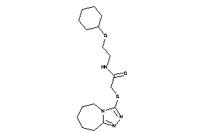 Image of N-[2-(cyclohexoxy)ethyl]-2-(6,7,8,9-tetrahydro-5H-[1,2,4]triazolo[4,3-a]azepin-3-ylthio)acetamide