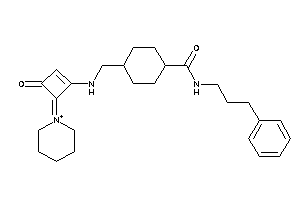 4-[[(3-keto-4-piperidin-1-ium-1-ylidene-cyclobuten-1-yl)amino]methyl]-N-(3-phenylpropyl)cyclohexanecarboxamide