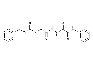 Image of N-[2-[N'-(2-anilino-2-keto-acetyl)hydrazino]-2-keto-ethyl]carbamic Acid Benzyl Ester