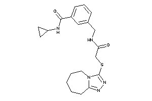 N-cyclopropyl-3-[[[2-(6,7,8,9-tetrahydro-5H-[1,2,4]triazolo[4,3-a]azepin-3-ylthio)acetyl]amino]methyl]benzamide