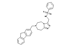 N-[[7-(9H-fluoren-2-ylmethyl)-5,6,8,9-tetrahydro-[1,2,4]triazolo[3,4-g][1,4]diazepin-3-yl]methyl]benzenesulfonamide