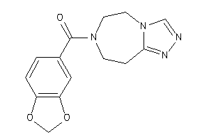 Image of 1,3-benzodioxol-5-yl(5,6,8,9-tetrahydro-[1,2,4]triazolo[3,4-g][1,4]diazepin-7-yl)methanone
