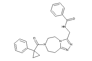 N-[[7-(1-phenylcyclopropanecarbonyl)-5,6,8,9-tetrahydro-[1,2,4]triazolo[3,4-g][1,4]diazepin-3-yl]methyl]benzamide