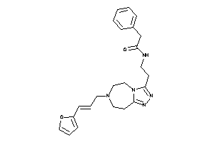 Image of N-[2-[7-[3-(2-furyl)allyl]-5,6,8,9-tetrahydro-[1,2,4]triazolo[3,4-g][1,4]diazepin-3-yl]ethyl]-2-phenyl-acetamide