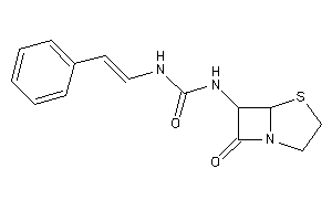 1-(7-keto-4-thia-1-azabicyclo[3.2.0]heptan-6-yl)-3-styryl-urea