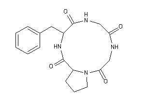 9-benzyl-1,4,7,10-tetrazabicyclo[10.3.0]pentadecane-2,5,8,11-diquinone