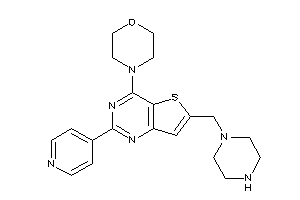 4-[6-(piperazinomethyl)-2-(4-pyridyl)thieno[3,2-d]pyrimidin-4-yl]morpholine