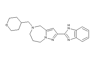 Image of 2-(1H-benzimidazol-2-yl)-5-(tetrahydropyran-4-ylmethyl)-4,6,7,8-tetrahydropyrazolo[1,5-a][1,4]diazepine