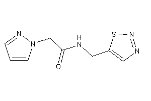 Image of 2-pyrazol-1-yl-N-(thiadiazol-5-ylmethyl)acetamide