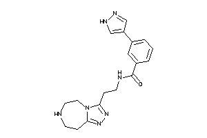 3-(1H-pyrazol-4-yl)-N-[2-(6,7,8,9-tetrahydro-5H-[1,2,4]triazolo[3,4-g][1,4]diazepin-3-yl)ethyl]benzamide