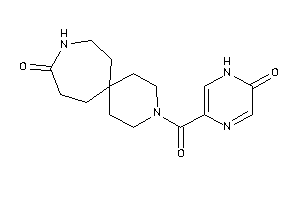 Image of 3-(6-keto-1H-pyrazine-3-carbonyl)-3,10-diazaspiro[5.6]dodecan-9-one