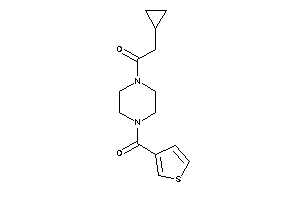 2-cyclopropyl-1-[4-(3-thenoyl)piperazino]ethanone