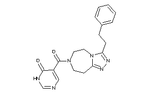 5-(3-phenethyl-5,6,8,9-tetrahydro-[1,2,4]triazolo[3,4-g][1,4]diazepine-7-carbonyl)-1H-pyrimidin-6-one