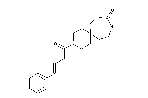 Image of 3-(4-phenylbut-3-enoyl)-3,10-diazaspiro[5.6]dodecan-9-one