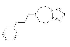 Image of 7-cinnamyl-5,6,8,9-tetrahydro-[1,2,4]triazolo[3,4-g][1,4]diazepine