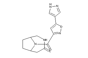 Image of 9-[5-(1H-pyrazol-4-yl)isoxazole-3-carbonyl]-4,9-diazabicyclo[4.2.1]nonan-3-one