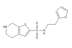 N-[2-(2-furyl)ethyl]-4,5,6,7-tetrahydrothieno[2,3-c]pyridine-2-sulfonamide