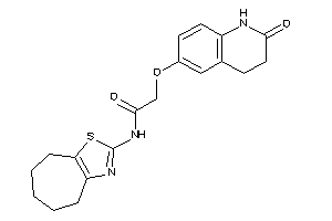 2-[(2-keto-3,4-dihydro-1H-quinolin-6-yl)oxy]-N-(5,6,7,8-tetrahydro-4H-cyclohepta[d]thiazol-2-yl)acetamide