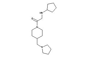 Image of 2-(cyclopentylamino)-1-[4-(pyrrolidinomethyl)piperidino]ethanone