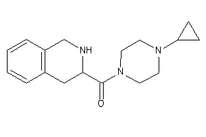 Image of (4-cyclopropylpiperazino)-(1,2,3,4-tetrahydroisoquinolin-3-yl)methanone