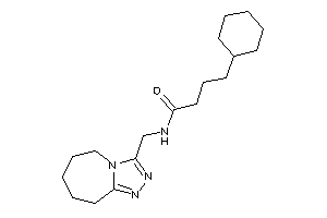 4-cyclohexyl-N-(6,7,8,9-tetrahydro-5H-[1,2,4]triazolo[4,3-a]azepin-3-ylmethyl)butyramide