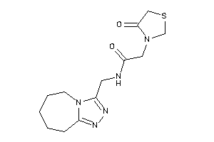 Image of 2-(4-ketothiazolidin-3-yl)-N-(6,7,8,9-tetrahydro-5H-[1,2,4]triazolo[4,3-a]azepin-3-ylmethyl)acetamide