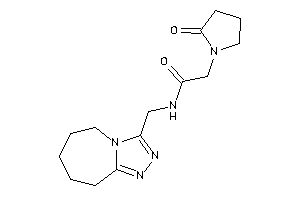 Image of 2-(2-ketopyrrolidino)-N-(6,7,8,9-tetrahydro-5H-[1,2,4]triazolo[4,3-a]azepin-3-ylmethyl)acetamide