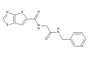 Image of N-[2-keto-2-(3-pyridylmethylamino)ethyl]thieno[2,3-d]thiazole-5-carboxamide