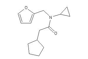 2-cyclopentyl-N-cyclopropyl-N-(2-furfuryl)acetamide