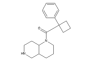 Image of 3,4,4a,5,6,7,8,8a-octahydro-2H-1,6-naphthyridin-1-yl-(1-phenylcyclobutyl)methanone