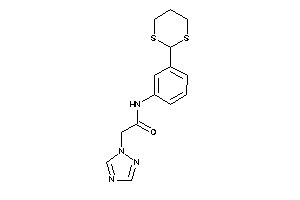Image of N-[3-(1,3-dithian-2-yl)phenyl]-2-(1,2,4-triazol-1-yl)acetamide