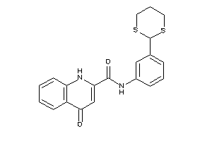 N-[3-(1,3-dithian-2-yl)phenyl]-4-keto-1H-quinoline-2-carboxamide