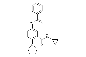 5-benzamido-N-cyclopropyl-2-pyrrolidino-benzamide