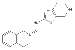 3,4-dihydro-1H-isoquinolin-2-ium-2-ylidenemethyl(4,5,6,7-tetrahydrothieno[2,3-c]pyridin-2-yl)amine