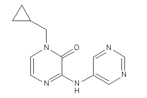 Image of 1-(cyclopropylmethyl)-3-(5-pyrimidylamino)pyrazin-2-one
