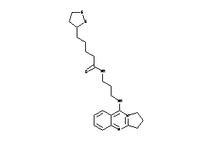 N-[3-(2,3-dihydro-1H-pyrrolo[2,1-b]quinazolin-10-ium-9-ylamino)propyl]-5-(dithiolan-3-yl)valeramide